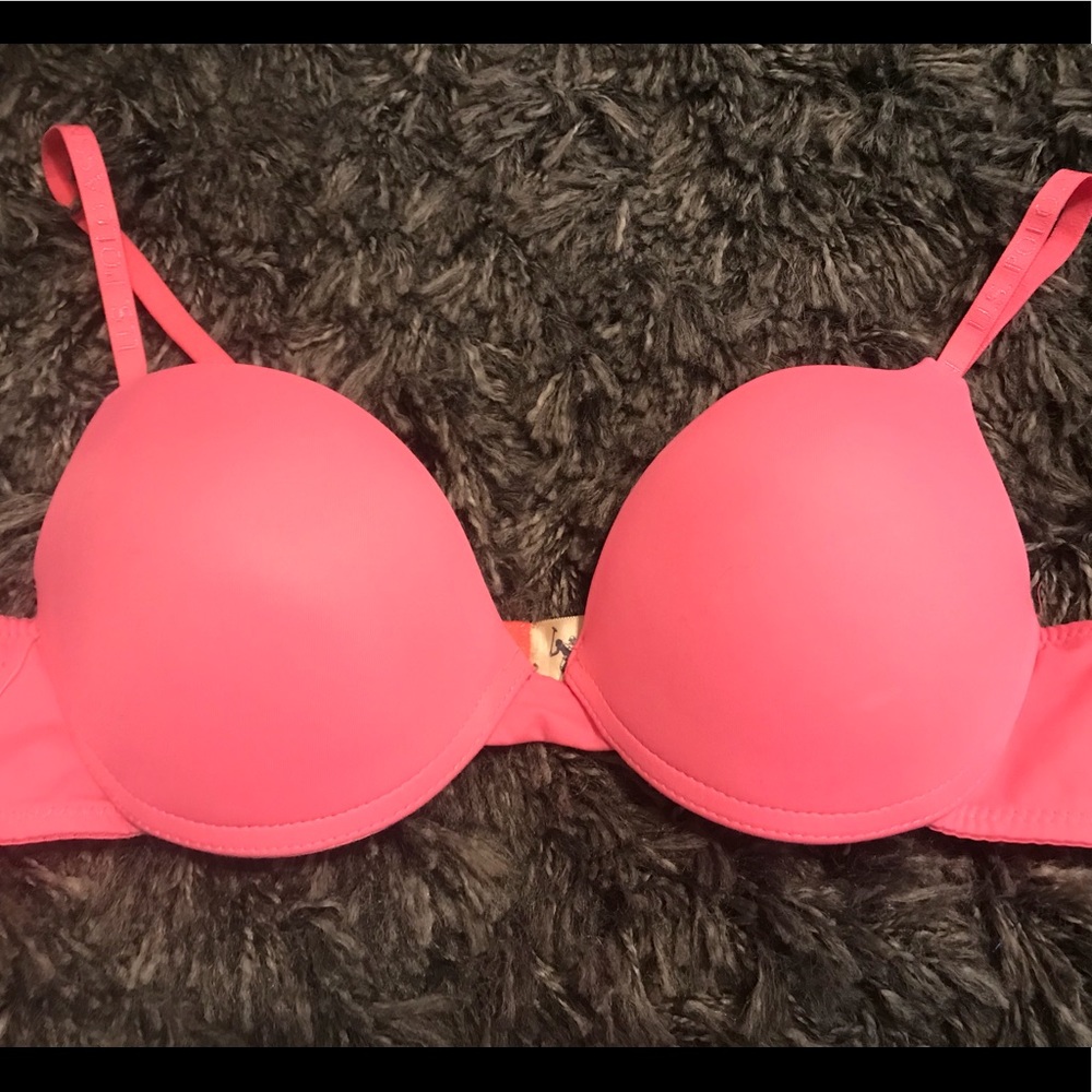 Neon Coral Bra